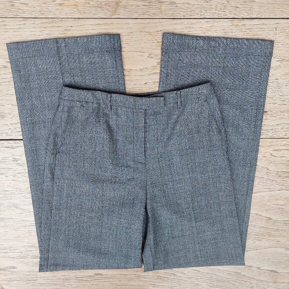 Elie Tahari wide leg gray wool blend pants trousers approx 8 - Picture 1 of 11